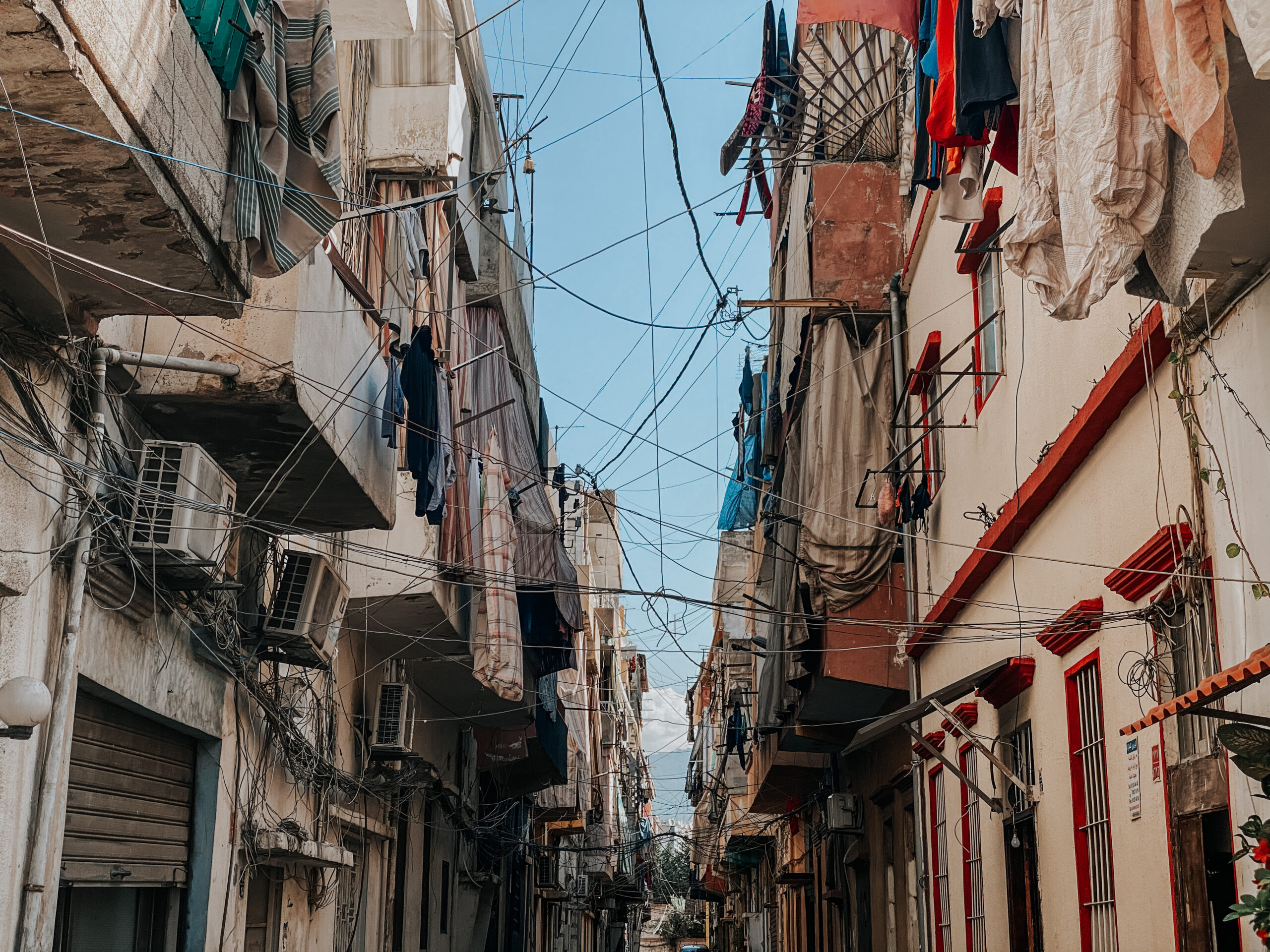 A street in the densely populated suburb of Nabaa, Bourj Hammoud